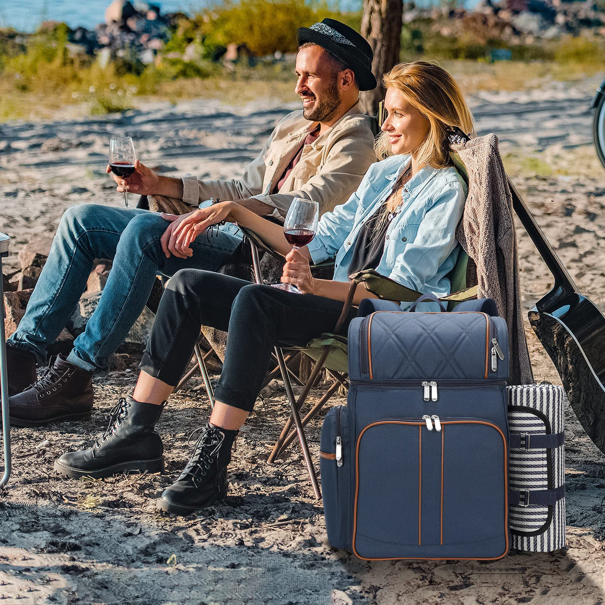 TwentyNext side-wine-pocket keeps bottles secure during any outdoor trip.