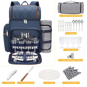 TwentyNext picnic blanket 51x60 provides roomy ground cover for 4–5.