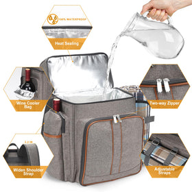 TwentyNext large picnic blanket with waterproof backing for damp grass