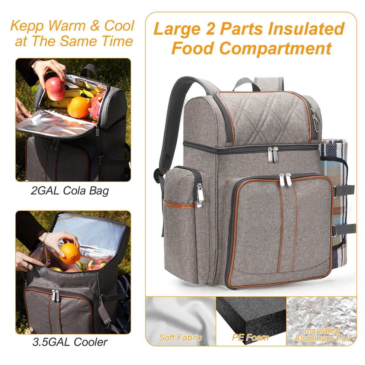 TwentyNext top cooler compartment preserves beverages at the right temperature