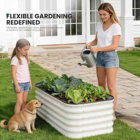 TwentyNext galvanized finish resists weather for outdoor use