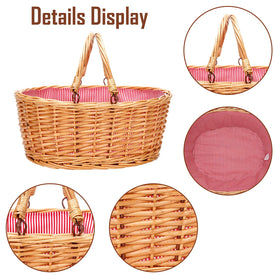 TwentyNext natural willow exterior showcases rustic charm for outdoor picnics.