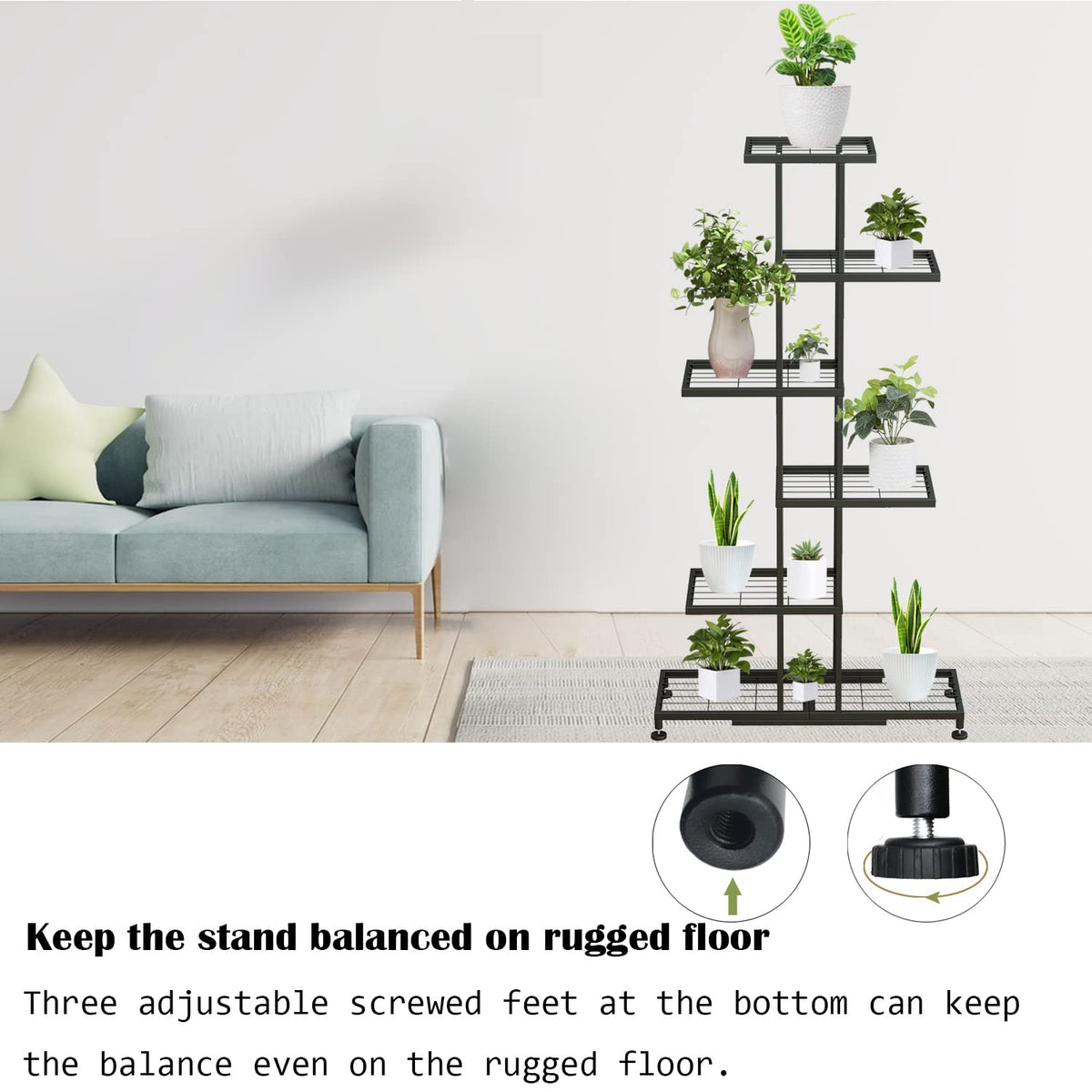 Twhep 12-pot capacity promotes diverse plant display options