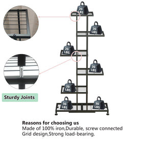 Twhep durable iron construction ensures long-lasting plant display