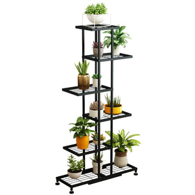 Twhep 6-tier metal plant stand with spacious shelves for indoor gardening
