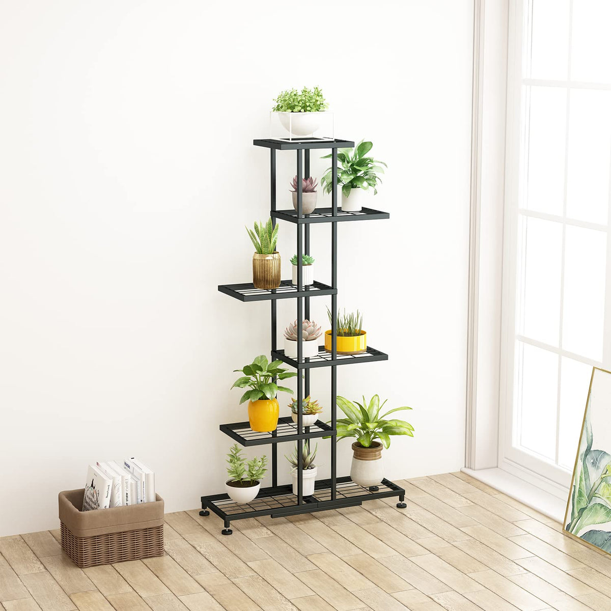 Twhep sturdy-weight capacity 160lbs supports multiple pots safely