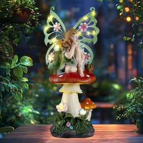Twinbling garden decor elevates curb appeal with whimsical personality.