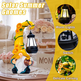 Twinbling resin outdoor gnome stands sturdy in varying weather conditions