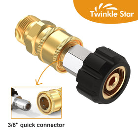 Twinkle Star 3-8-inch quick-connect fittings for easy hose attachment