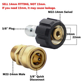Twinkle Star 3/8 inch quick-connect fittings for secure, leak-free hose connections.
