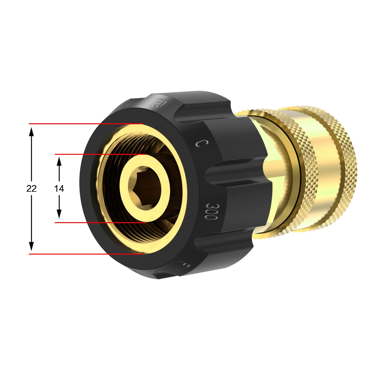 Twinkle Star brass construction close-up showing durability for high PSI.