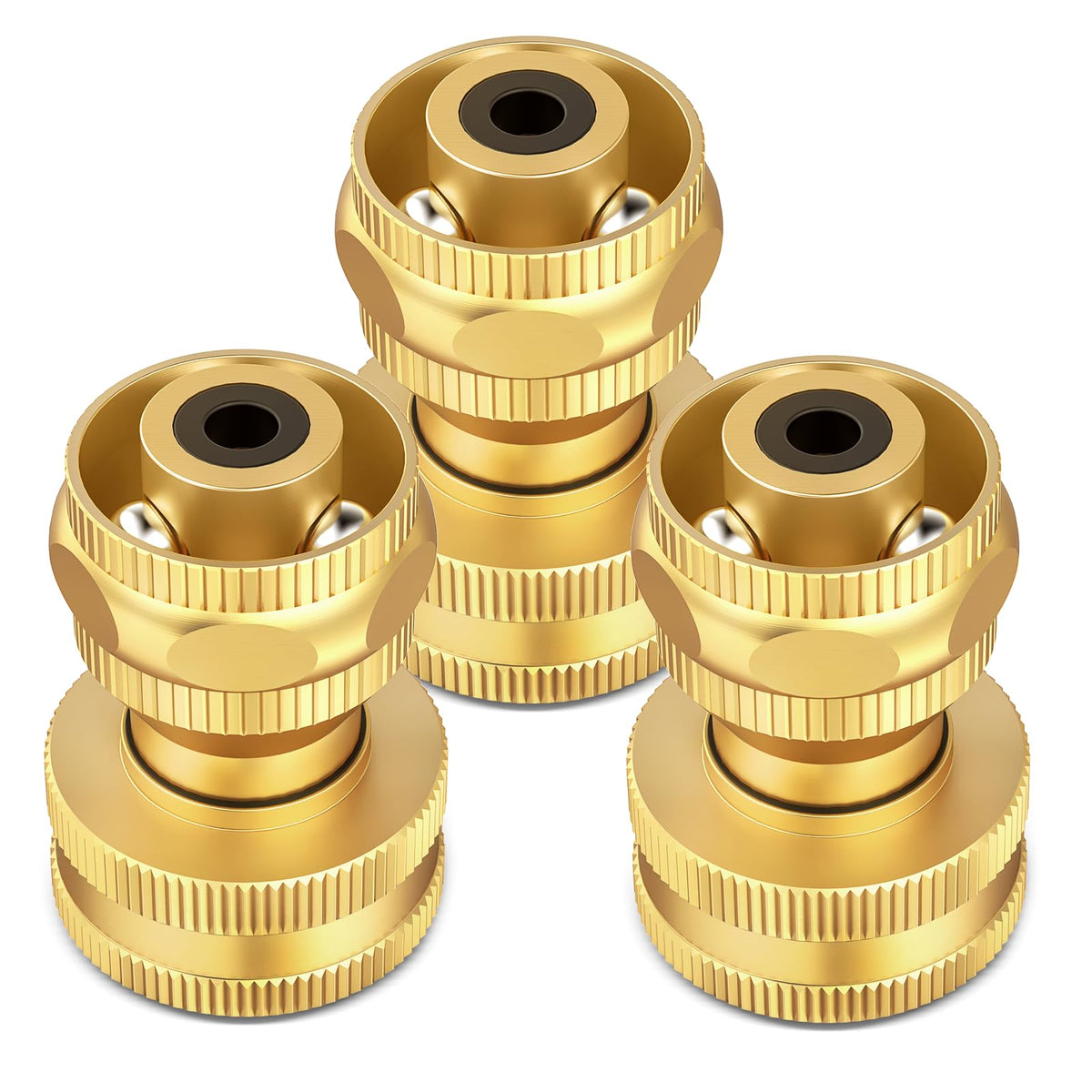 Twinkle Star brass hose nozzle assembly view highlighting durable construction