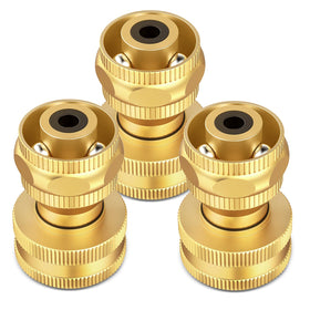 Twinkle Star brass hose nozzle assembly view highlighting durable construction
