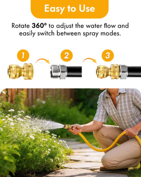 Twinkle Star brass hose nozzle compact set for multiple hoses