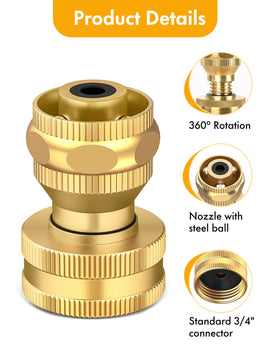 Twinkle Star brass hose nozzle jet spray for powerful outdoor cleaning