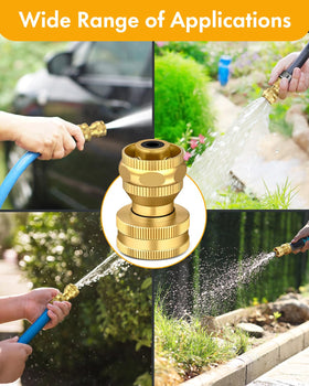 Twinkle Star brass hose nozzle close-up highlights solid brass and corrosion resistance