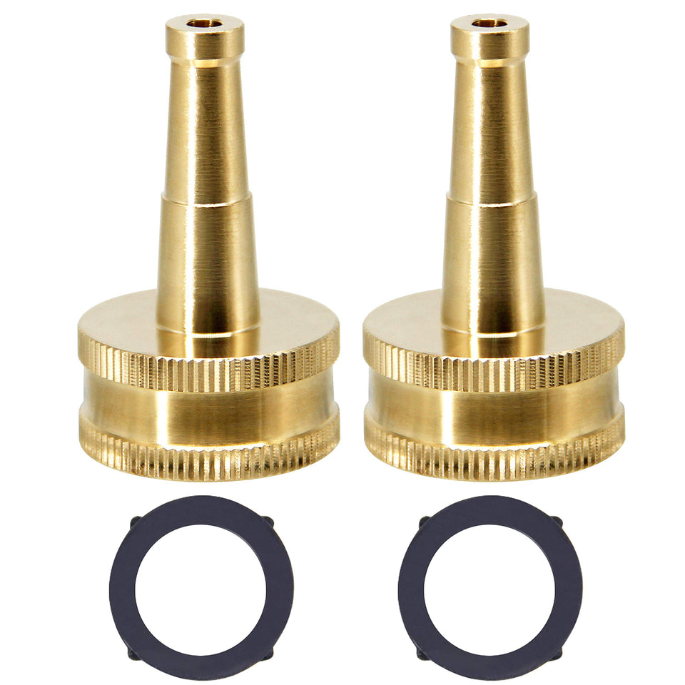 Twinkle Star brass jet nozzle 2-pack boxed for outdoor cleaning tasks.