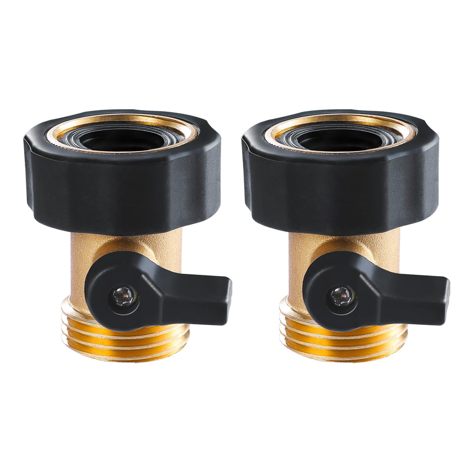 Twinkle Star brass shut-off valve body for durable garden hose connections and leak prevention.