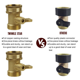 Corrosion-proof brass valve design for long-lasting outdoor performance on hoses.
