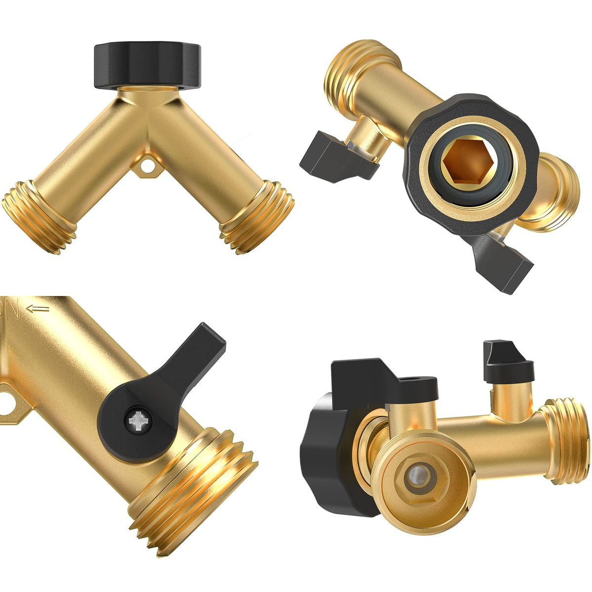 Twinkle Star brass body resists corrosion for long-lasting outdoor use.