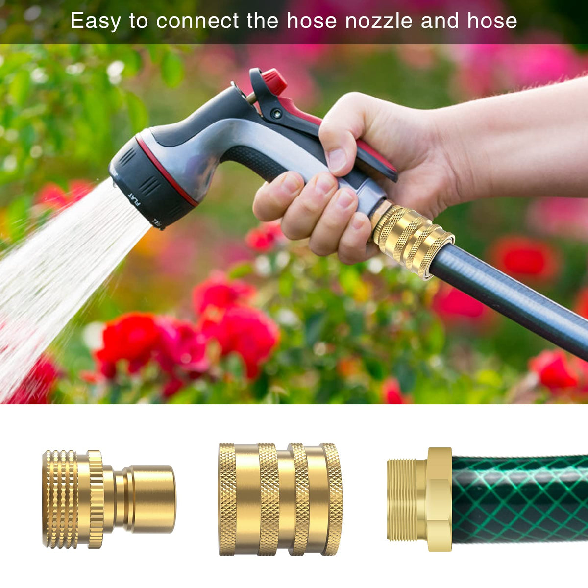 Twinkle Star durable brass connectors withstand outdoor use and harsh weather.