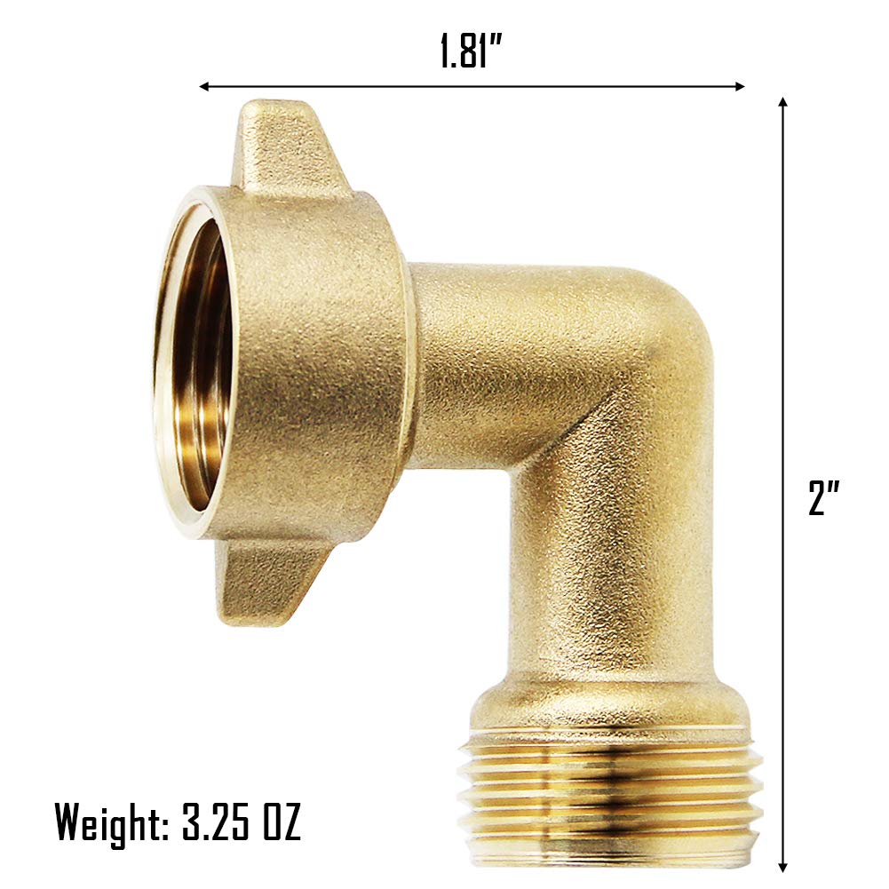 Twinkle Star elbow connection shows leak-resistant fit with two O-rings.