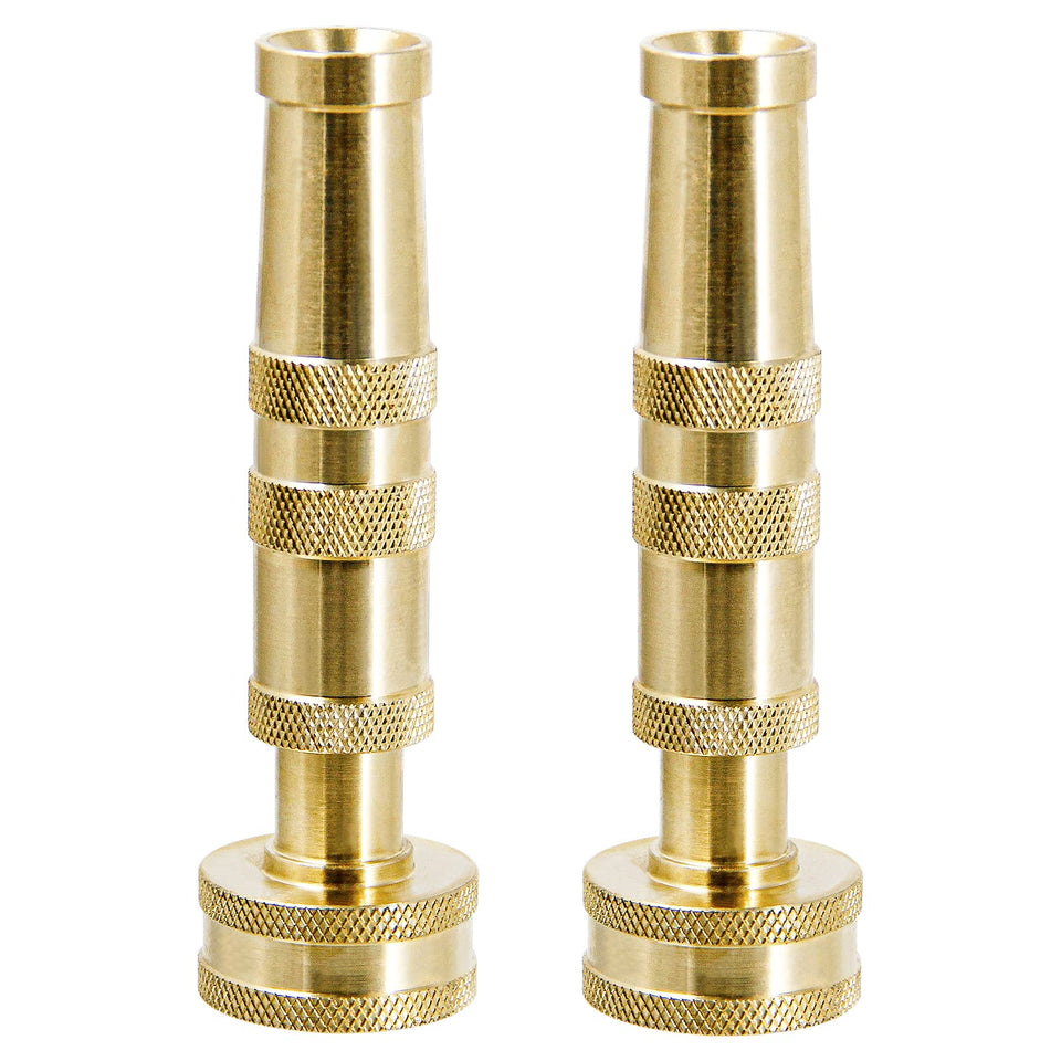 Twinkle Star heavy-duty brass twist nozzle front view for durable watering.