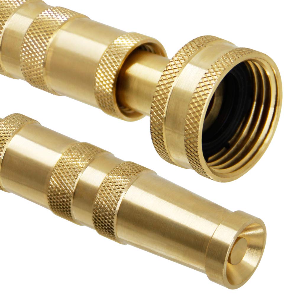Twinkle Star nozzle side view highlighting solid brass construction for reliability.