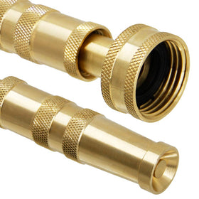 Twinkle Star nozzle side view highlighting solid brass construction for reliability.