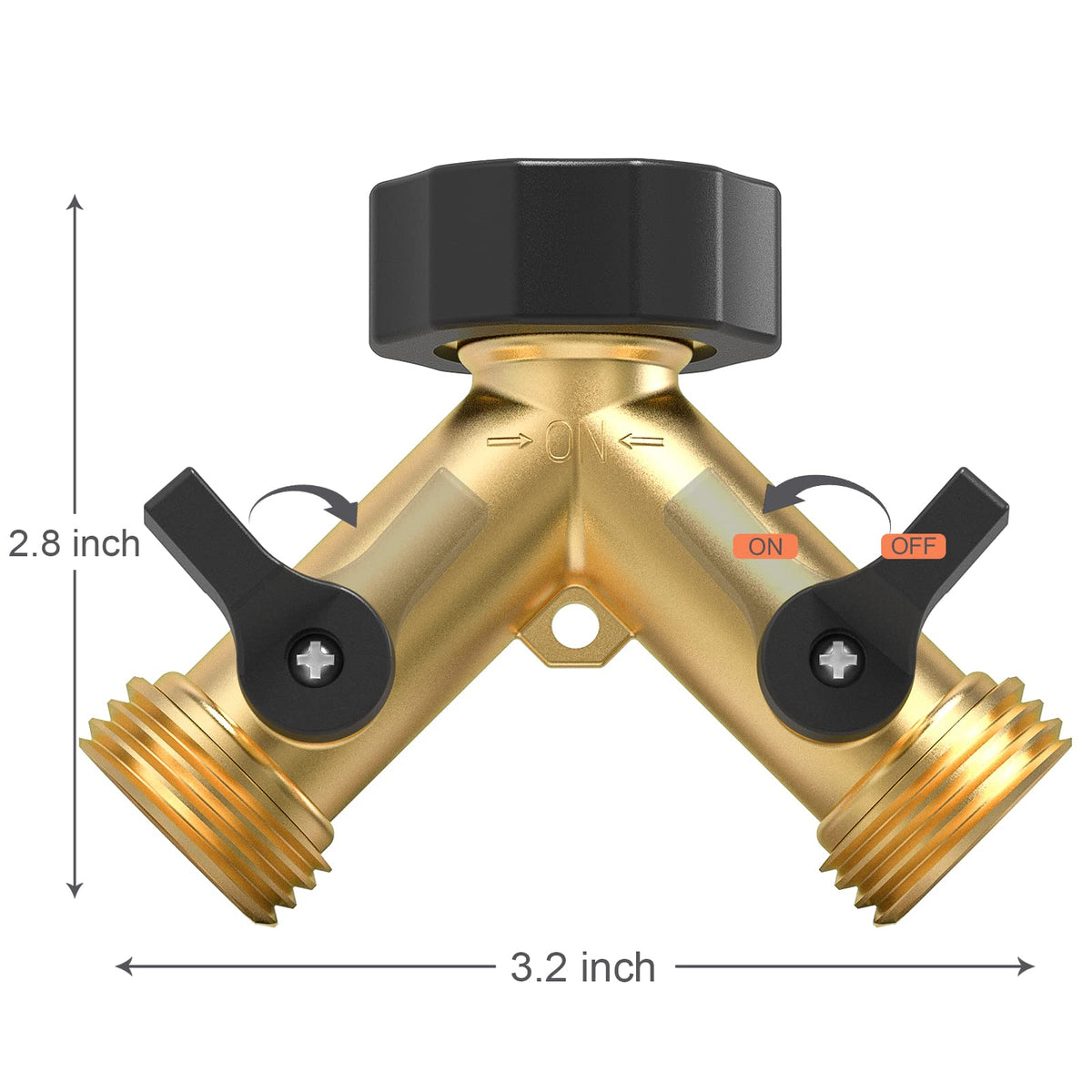Twinkle Star splitter with individual valves for precise flow control.