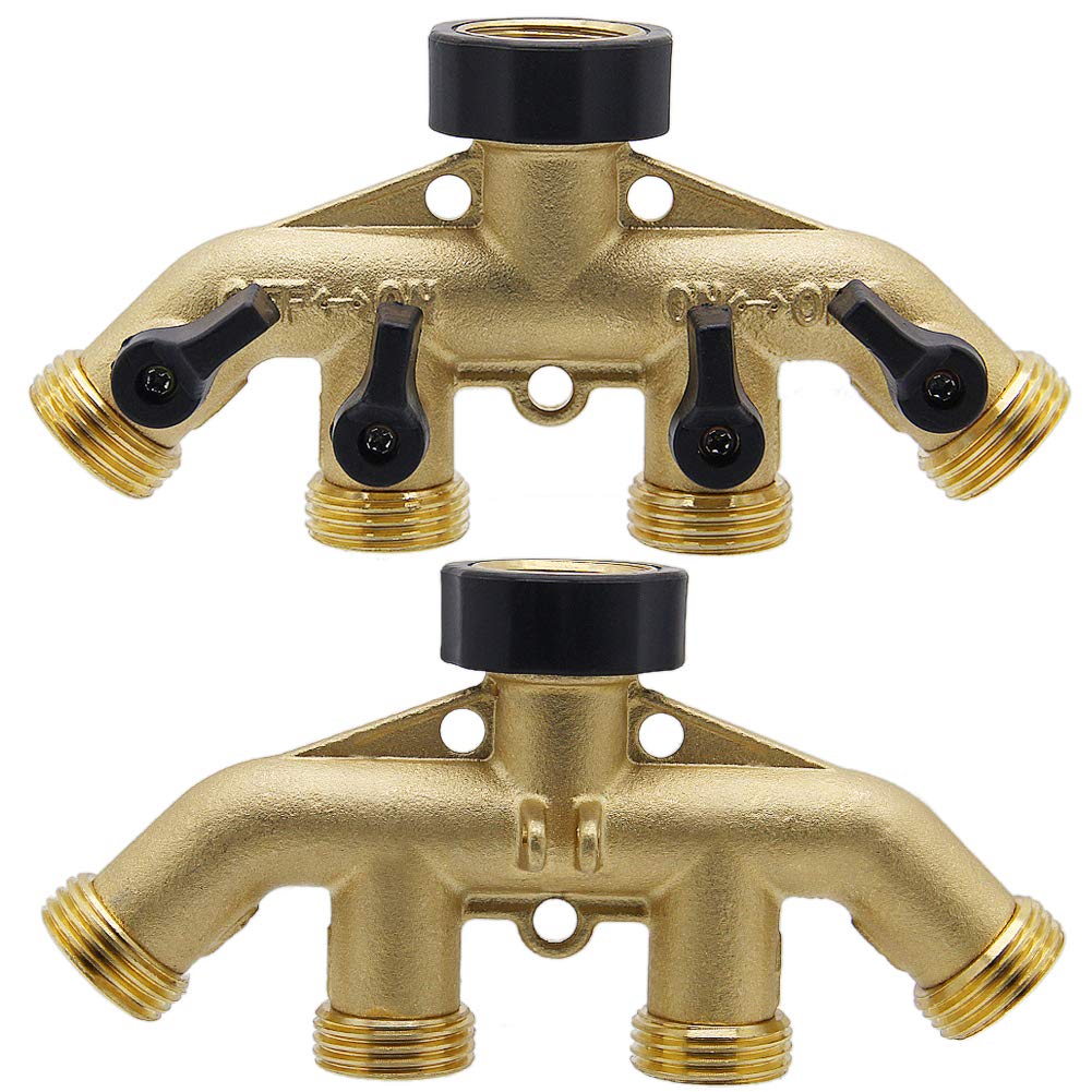 Individually controlled valves on the Twinkle Star splitter conserve water.