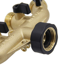 Leak-tight ball valves prevent drips with the Twinkle Star splitter.