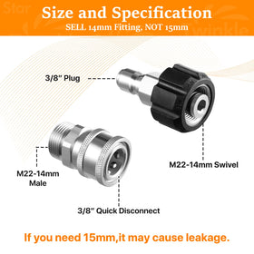Twinkle Star M22 to quick-connect converter supports multiple tool connections.