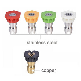 Twinkle Star green 25-degree stainless nozzle tip for mid-range angles.