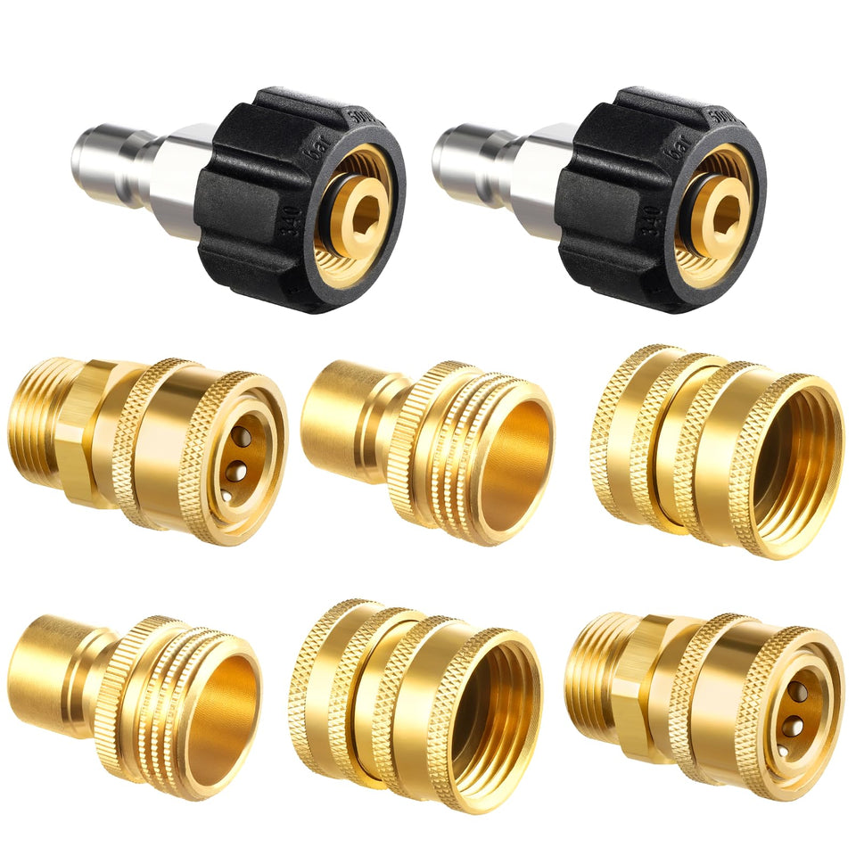 Twinkle Star pressure washer adapter set full kit for faster setup and versatile connections.