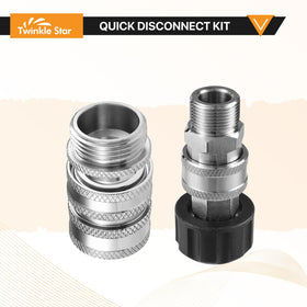 Twinkle Star pump outlet to hose connection for seamless switching.