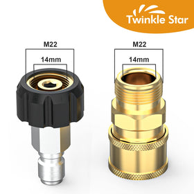 Twinkle Star QD to M22-14 male connection for versatile setups.