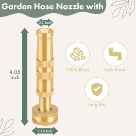 Twinkle Star quick-connect 3/4 inch fitting enables easy hose attachment