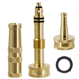 Twinkle Star solid brass nozzle ideal for garden watering and quick setup.