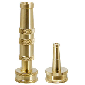 Twinkle Star solid brass hose nozzle front view for precise water control.
