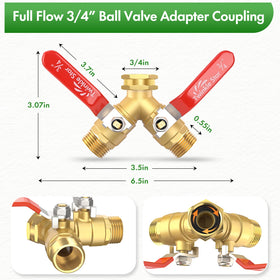 Twinkle Star three-quarter-inch GHT thread adapter for universal faucet compatibility.