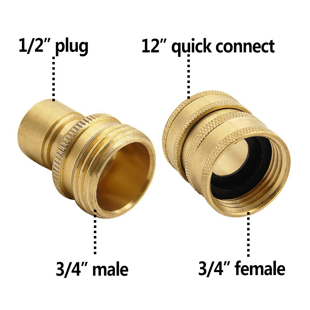 Twinkle Star three-quarter to quick-release adapter for seamless tool-to-hose transitions.