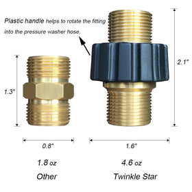 Twinkle Star TWIS375 brass body ensures durability and corrosion resistance during heavy use.