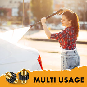 Twinkle Star TWIS375 durable brass fit withstands high pressure and frequent connect-disconnect.