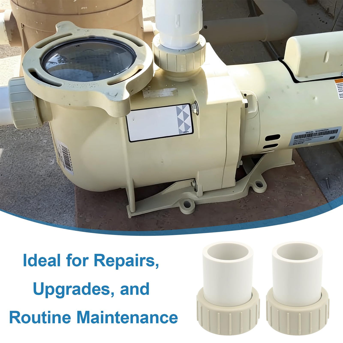 Txdiyifu 1.5in–2in slip kit supports leak-free connections