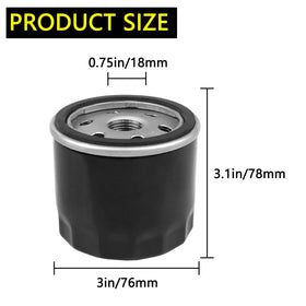 TXRXIZ 1205001S oil filter side view emphasizes rugged build for mower maintenance