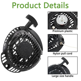 TXRXIZ 1416520 recoil starter Kohler XT650 with corrosion-resistant housing and smooth operation.