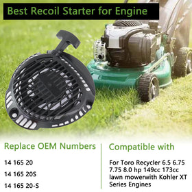 TXRXIZ 1416520 recoil starter Toro 149cc 6-75 eases pull action.