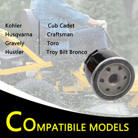 TXRXIZ Cub Cadet compatibility list shows broad mower compatibility