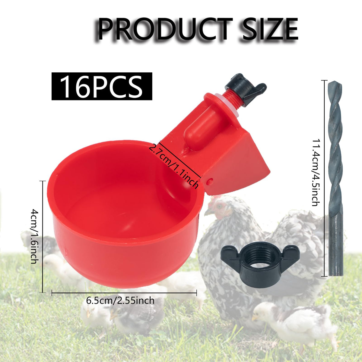 TXZWJZ drill-included tool enables quick installation of poultry drinkers